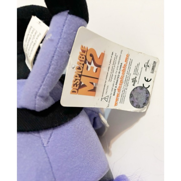 2 Minions Movie Despicable Me Plush Characters One Eye Pirate & Evil Minion NEW - Picture 3 of 6